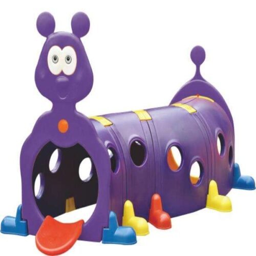 caterpillar shape tunnel with funny face