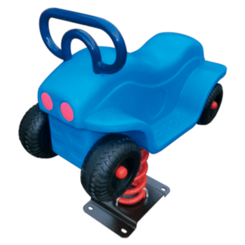 Car shape children ride spring