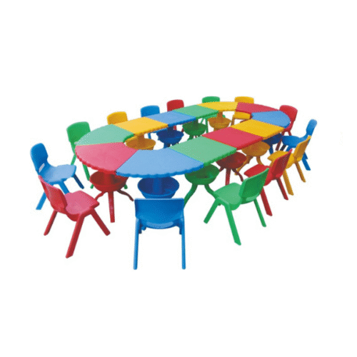 Kids Multi Colour Plastic Table Set Big