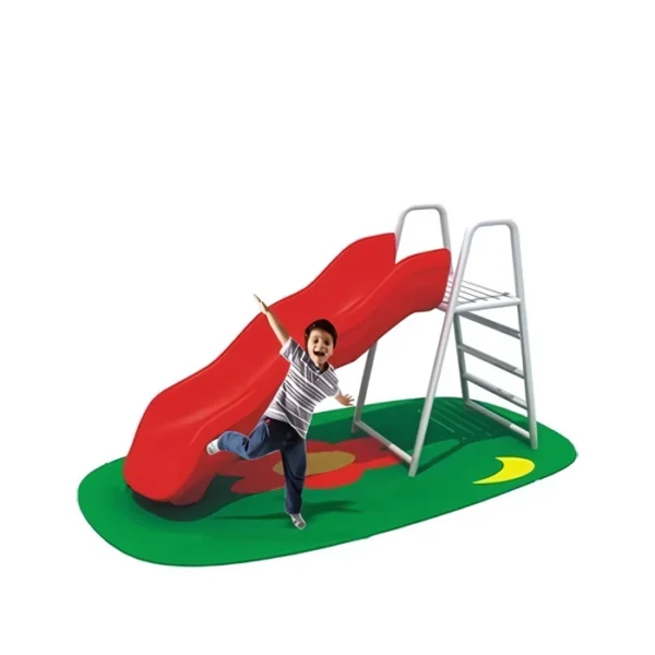 Red coloured slide for kids with stair Small - Image 3