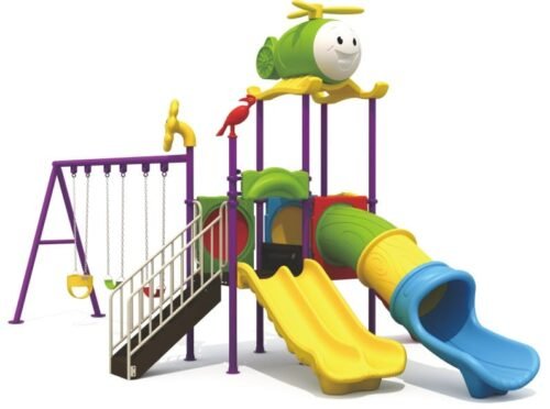 Mega Garden Dual and Single Slides and Swings