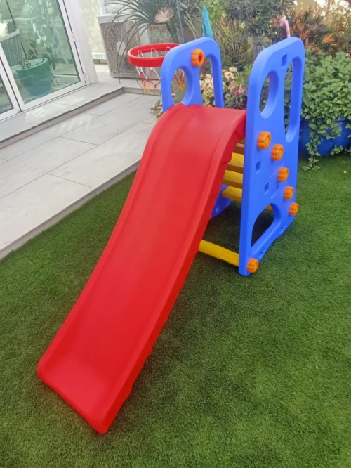 Red coloured slide for kids with stair Big