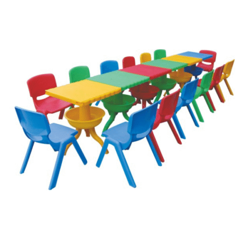 Kids multi colour plastic Chair Table