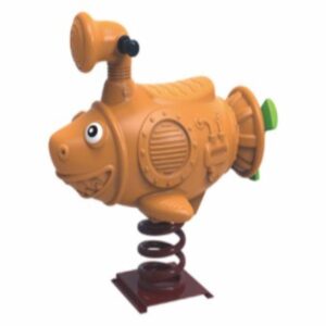 Shark shape children ride spring