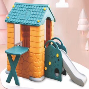 Kids plastic Playhouse with slide