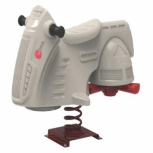 Space bike shape children ride spring