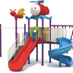 BYFT Kids Slide Set With Swings and Monkey Bar
