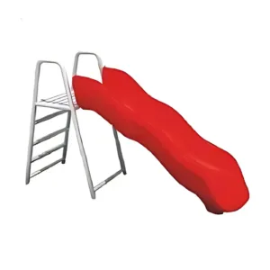 Red coloured slide for kids with stair Medium
