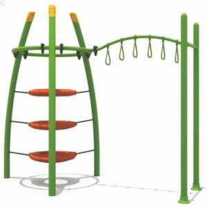 Triangle Climber & Monkey Bar Playground