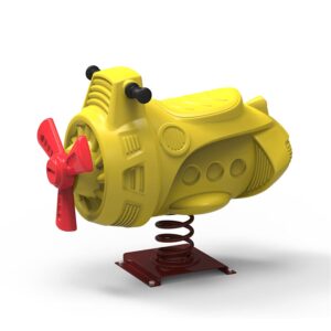 Plane Shape Children Ride Spring